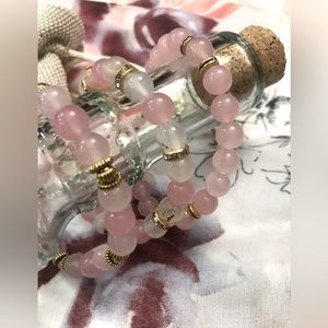Handmade Real Crystal Bead Bracelet Set